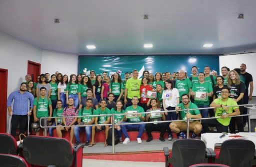 Participantes do Agro Hacka reunidos no auditório da UEMASUL.